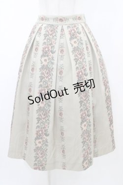 画像1: an another angelus / ゴブランフラワープリントタックスカート Free BEIGE H-26-02-11-1045-CA-SK-NS-ZH