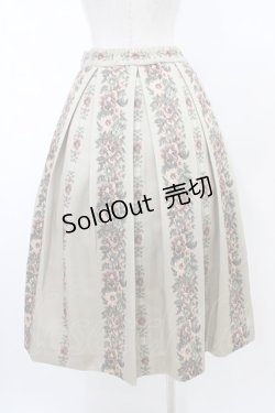 画像2: an another angelus / ゴブランフラワープリントタックスカート Free BEIGE H-26-02-11-1045-CA-SK-NS-ZH