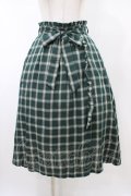 Secret Honey / リボン付きチェックスカート Free グリーン H-26-02-11-1046-CA-SK-NS-ZH