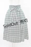 Secret Honey / リボン付きチェックスカート Free グリーン H-26-02-11-1046-CA-SK-NS-ZH
