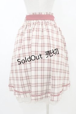画像2: axes femme POETIQUE / チェックラッフルフリルスカート M レッド H-26-02-11-1047-AX-SK-NS-ZH