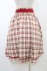 画像2: axes femme POETIQUE / チェックラッフルフリルスカート M レッド H-26-02-11-1047-AX-SK-NS-ZH (2)