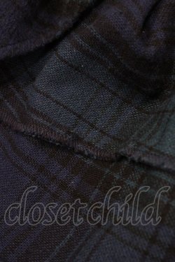 画像3: axes femme / シャギーチェックイレヘムスカート M グリーン/ネイビー H-26-02-11-1048-AX-SK-NS-ZH