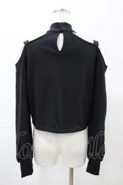 画像2: EATME / ベルトショルダーオフショルTOP Free ブラック H-26-02-11-1051-LO-TO-NS-ZH