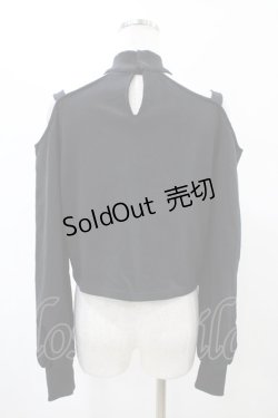 画像2: EATME / ベルトショルダーオフショルTOP Free ブラック H-26-02-11-1051-LO-TO-NS-ZH