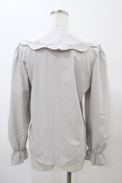 画像2: an another angelus / 銀食器カットワーク衿ブラウス Free GRAY H-26-02-11-1055-CA-BL-NS-ZH
