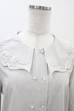 画像3: an another angelus / 銀食器カットワーク衿ブラウス Free GRAY H-26-02-11-1055-CA-BL-NS-ZH