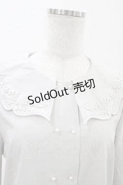 画像3: an another angelus / 銀食器カットワーク衿ブラウス Free GRAY H-26-02-11-1055-CA-BL-NS-ZH