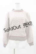 axes femme POETIQUE / トランプ柄ニット M ベージュ H-26-02-11-1056-AX-TO-NS-ZH