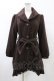 画像1: axes femme / レースカラーコート M ブラウン H-26-02-11-1061-AX-CO-NS-ZH (1)