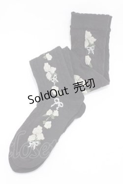 画像1: m petit by misako / AMOVKクロミハナ  ブラック H-26-02-11-1007-LO-ZA-NS-ZH