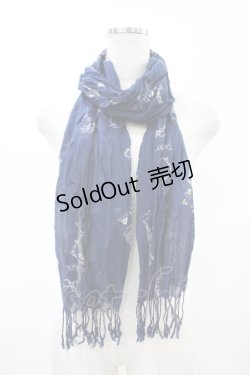 画像1: axes femme / ストール  ネイビー H-26-02-11-1009-AX-ZA-NS-ZH