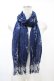 画像1: axes femme / ストール  ネイビー H-26-02-11-1009-AX-ZA-NS-ZH (1)