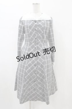 画像1: F i.n.t / ビッグカラーオンブレチェックワンピース Free BLACK×WH H-26-02-11-1020-CA-OP-NS-ZH