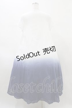 画像2: Favorite / グラデーションワンピース Free オフ/ブルー H-26-02-11-1023-LO-OP-NS-ZH