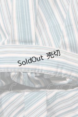 画像3: axes femme / バイカラー半袖ワンピ M ブルー H-26-02-11-1024-AX-OP-NS-ZH