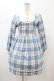 画像1: Fi.n.t / ヨーク切替チェックワンピース Free サックス H-26-02-11-1027-CA-OP-NS-ZH (1)