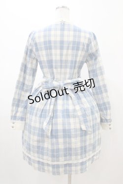 画像2: Fi.n.t / ヨーク切替チェックワンピース Free サックス H-26-02-11-1027-CA-OP-NS-ZH