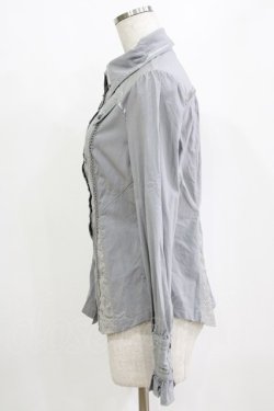 画像2: Rozen Kavalier / チェーン付き刺繍シャツ  グレー H-26-02-11-047-OO-BL-AK-ZH