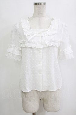 画像1: MILK / M cafeブラウス  オフドビードット H-26-02-11-048-ML-BL-KB-ZH