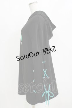 画像2: NieR Clothing / プリントプルパーカー  黒 H-26-02-11-050-PU-TO-AK-ZH