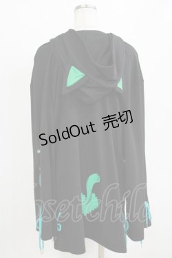 画像3: NieR Clothing / プリントプルパーカー  黒 H-26-02-11-050-PU-TO-AK-ZH