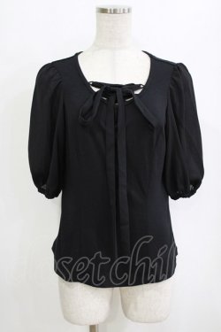 画像1: MIHO MATSUDA / プルオーバー・ベリア M ブラック H-26-02-11-051-GO-TO-KB-ZH