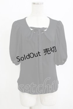 画像1: MIHO MATSUDA / プルオーバー・ベリア M ブラック H-26-02-11-051-GO-TO-KB-ZH