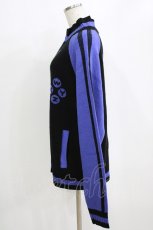画像2: LISTEN FLAVOR / ゲーミングニットジャージ F 黒×紫 H-26-02-11-054-PU-TO-AK-ZH (2)