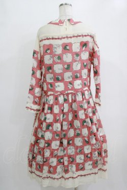 画像3: Jane Marple Dans Le Salon / Winter leafのタブリエドレス  ピンク H-26-02-11-006-JM-OP-KB-ZH