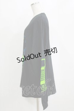 画像2: MILKBOY / PHONE CALL L.S. TEE L ブラック H-26-02-11-057-MB-TO-KB-ZH