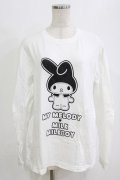 MILK / マイメロディ3ネームロンTee M ホワイト H-26-02-11-059-ML-TO-KB-ZH