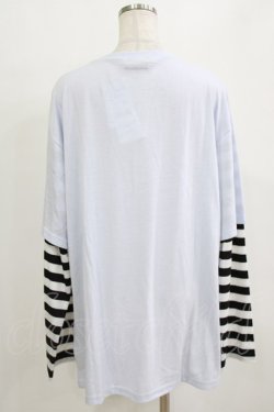 画像3: LISTEN FLAVOR / ファイヤーハートベアレイヤード風ロンT F サックス H-26-02-11-061-PU-TO-AK-ZH