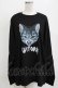 画像1: LISTEN FLAVOR / 猫サンチーム2WAYジップロンT ユニセックス 黒 H-26-02-11-062-PU-TO-AK-ZH (1)
