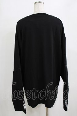 画像3: LISTEN FLAVOR / 猫サンチーム2WAYジップロンT ユニセックス 黒 H-26-02-11-062-PU-TO-AK-ZH