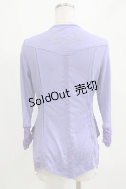 画像3: Ozz Croce / メッシュ切替レイヤードトップス  紫 H-26-02-11-064-OO-TO-AK-ZH
