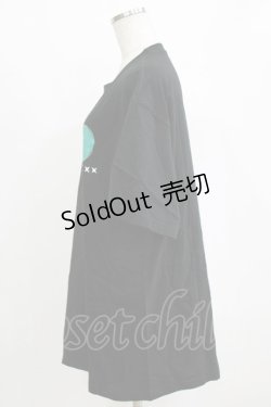 画像2: NieR Clothing / プリント半袖CUTSEW XL 黒 H-26-02-11-065-PU-TO-AK-ZH
