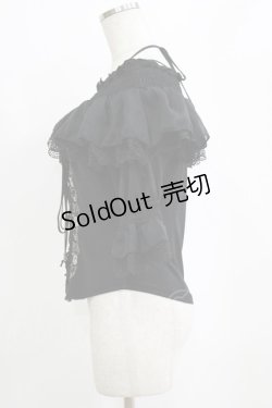 画像2: Ozz oneste / 薔薇刺繍オフショルダープルオーバー  ブラック H-26-02-11-066-OO-TO-KB-ZH