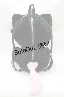 画像2: NieR Clothing / ぬいぐるみリュック  黒×ピンク H-26-02-11-067-PU-BG-AK-ZH