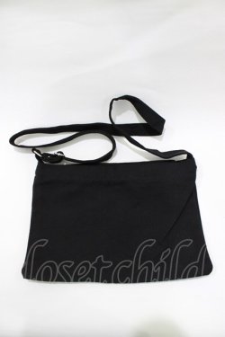 画像2: NieR Clothing / ショルダーポーチ  黒 H-26-02-11-068-PU-BG-AK-ZH