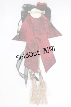 画像4: Ozz On / コサージュリボンクリップ  黒×赤 H-26-02-11-070-OO-AC-KB-ZH