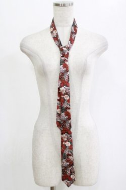 画像1: Qutie Frash / ネクタイ  蝶赤×黒 H-26-02-11-073-QU-ZA-AK-ZH