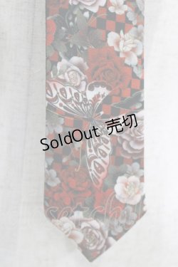 画像2: Qutie Frash / ネクタイ  蝶赤×黒 H-26-02-11-073-QU-ZA-AK-ZH