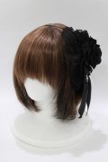 ATELIER PIERROT / 薔薇レースカチューシャ  黒 H-26-02-11-075-EL-AC-AK-ZH