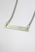 MILKBOY / プレートネックレス  シルバー H-26-02-11-079-MB-AC-KB-ZH