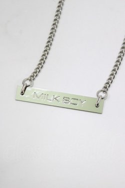 画像1: MILKBOY / プレートネックレス  シルバー H-26-02-11-079-MB-AC-KB-ZH