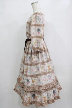 画像2: Emily Temple cute / Kitten Stamp Collectionロングワンピース  モカ H-26-02-11-008-ET-OP-KB-ZH