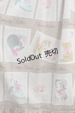 画像4: Emily Temple cute / Kitten Stamp Collectionロングワンピース  モカ H-26-02-11-008-ET-OP-KB-ZH