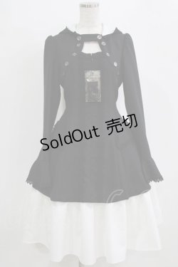 画像1: MIHO MATSUDA / Artiswitch×MIHO MATSUDA るるコラボワンピース  ブラック×ホワイト H-26-02-11-010-GO-OP-KB-ZH