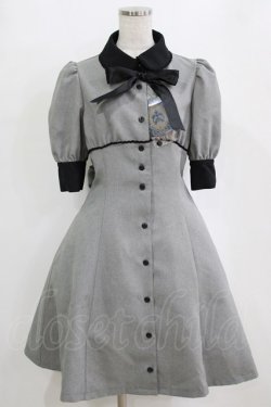 画像1: MIHO MATSUDA / ワンピース・エルガー M グレー H-26-02-11-016-GO-OP-KB-ZH